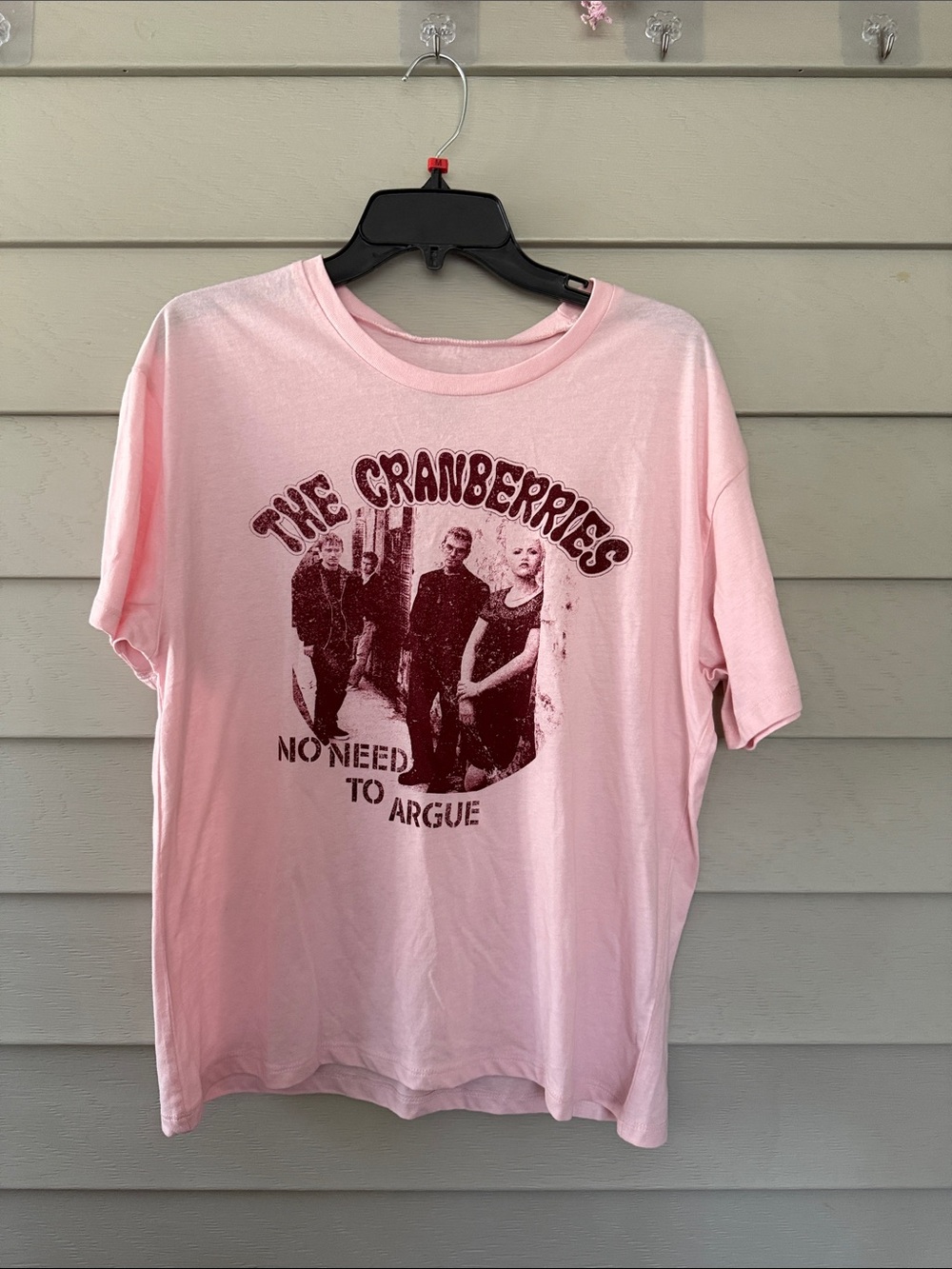 The Cranberries Pink Graphic Tee - 'No Need To Argue' Men’s Shirt